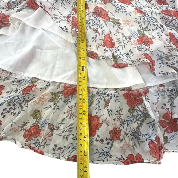 Vintage Abercrombie & Fitch One Shoulder Hi-Low Dress SZ XL Floral Cottagecore - Picture 16 of 16